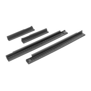 Door Sill Kit in Black Plastic with Jeep Logo for Jeep Wrangler Unlimited JK 2007-2018 4 Door