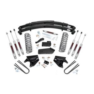 4 Inch Lift Kit Quad Front Shocks Rear Springs Ford Bronco 4WD 80-96