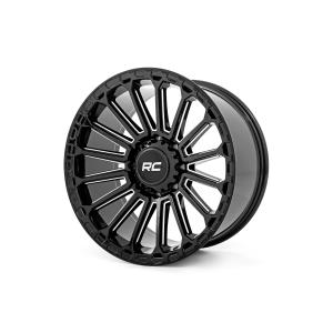 Rough Country 97 Series Wheel One-Piece Gloss Black 17x8.5 6x5.5 -12mm