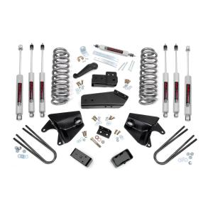 4 Inch Lift Kit Quad Front Shocks Rear Blocks Ford Bronco 4WD 80-96