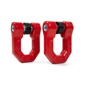 Elite Series 3/4in D-Ring Shackles in Red