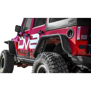 Front and Rear Flat Tube Fender Kit for Jeep Wrangler Unlimited JK 2007-2018