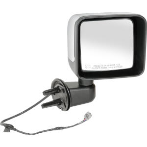 Power and Heated Mirror in Chrome for Passenger Side on Jeep Wrangler JK 2014 Power and Heated Mirror in Chrome for Passenger Side on Jeep Wrangler JK 2014