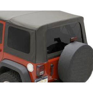 Soft Top Window Kit in Black for Jeep Wrangler JK Unlimited 2007-2010 4-Door Soft Top Window Kit in Black for Jeep Wrangler JK Unlimited 2007-2010 4-Door