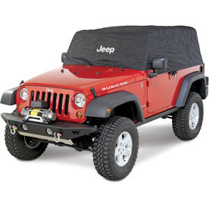 Jeep Logo Cab Cover Black for Jeep Wrangler JK 2007-2018 2-Door