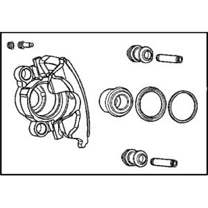 Driver Side Rear Brake Caliper Assembly for Jeep Wrangler TJ 2003-2006 and Un...