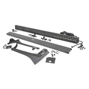 Jeep 50-inch Straight LED Light Bar Upper Windshield Kit w, Dual-Row Black Se... Jeep 50-inch Straight LED Light Bar Upper Windshield Kit w, Dual-Row Black Se...