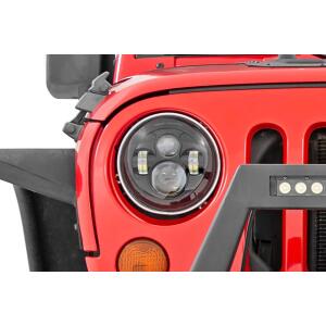 7 Inch Headlight Pair for Jeep Wrangler JK 2007-2018, Wrangler TJ 1997-1906