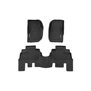 Floor Mats FR & RR 4 Door for Jeep Wrangler Unlimited 4WD 2014-2018
