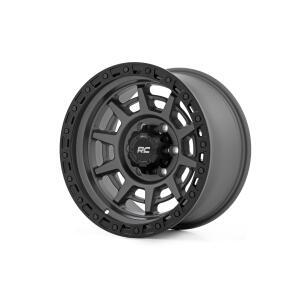 Rough Country 85 Series Wheel Simulated Beadlock Gunmetal Gray/Black 17x9 6x5... Rough Country 85 Series Wheel Simulated Beadlock Gunmetal Gray/Black 17x9 6x5...