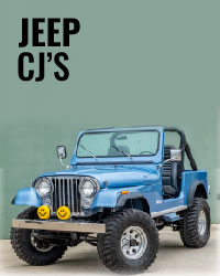 Jeep CJ Models: Lift Kits, Suspension, Bumpers, Wheels, Tires, Accessories, Steering, Engine, Body Parts and more