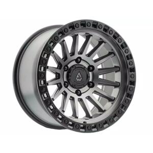Arena A101 Mesa Wheel 17x9 5x127 Satin Gunmetal w Satin Black Lip -12mm