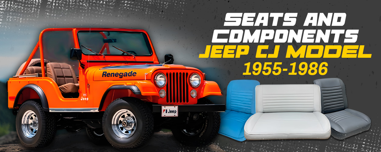 Seats and components for Jeep CJ Models 1955-1986
