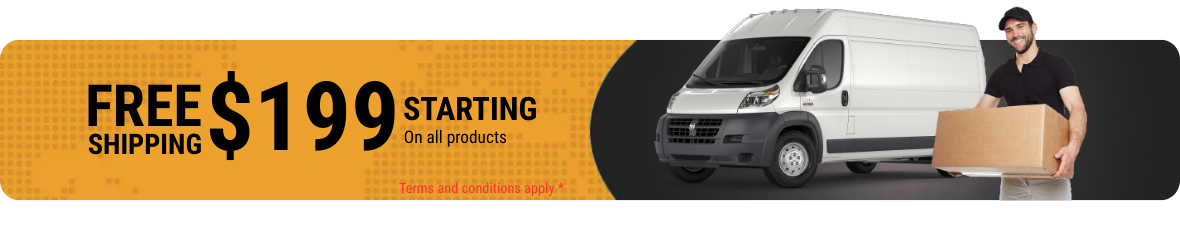 Free Shipping $199 starting on all products