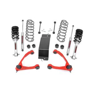 3.5 Inch Lift Kit N3 Struts Forged UCAs RED Chevy/GMC SUV 1500 07-20