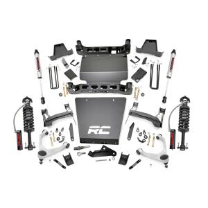 7 Inch Stamped Steel LCA Lift Kit Forged UCA Bracket Vertex/V2 Shks Chevy/GMC 1500 (16-18)