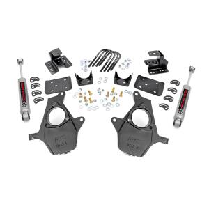 2 Inch Lowering Kit 4 Inch Rear Lowering Alum/Stamped Knuckle Chevy/GMC 1500 14-18