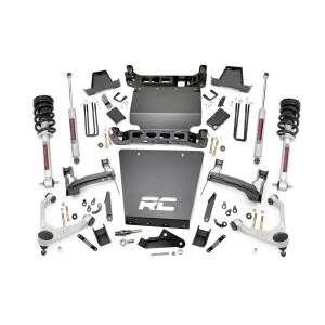 7 Inch Stamped Steel LCA Lift Kit Forged UCA Bracket N3 Struts Chevy/GMC 1500 (16-18)