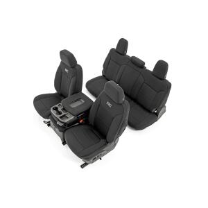 Seat Covers FR 40/40/20 & RR Arm Rest Chevy/GMC Sierra 1500 19-26/Silverado 1500 19-26