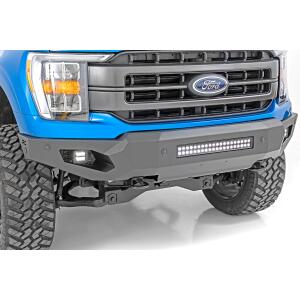 High Clearance Front Bumper LED Lights & Skid Plate Ford F-150 21-23