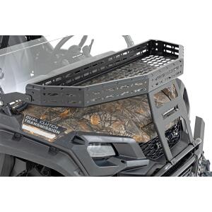 Front Cargo Rack |Black Series LED 6" Light Slim Line Honda Pioneer 1000