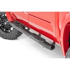 Oval Nerf Steps Crew Cab Black Toyota Tundra 2WD/4WD 2022-2026