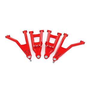Red Aluminum Control Arms 2" Forward Offset Polaris Ranger XP 1000