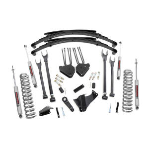8 Inch Lift Kit 4 Link RR Springs Ford F-250/F-350 Super Duty 05-07