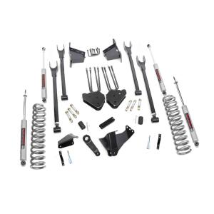 8 Inch Lift Kit 4 Link RR Blocks Ford F-250/F-350 Super Duty 4WD 05-07