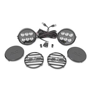 Black Series Halo LED Light Pair White/Amber DRL 6.5 Inch Round Black Series Halo LED Light Pair White/Amber DRL 6.5 Inch Round