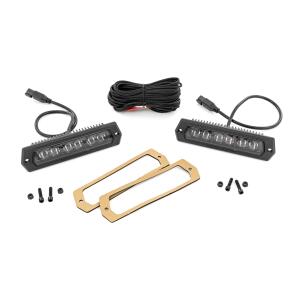 6 Inch Black Series LED Lights Flush Mount Pair