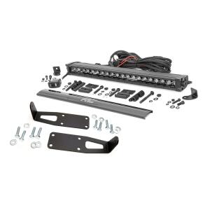 LED Light Kit Bumper Mount 20" Black Single Row White DRL Ram 2500 03-18/3500 03-18