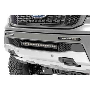 LED Light Kit Bumper Mount 6" Black Slimline Pair Ford Ranger 19-23