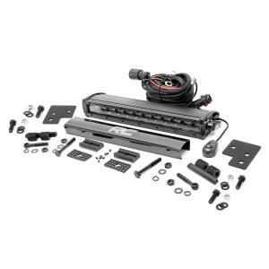LED Light Kit Bumper Mount 12" Black Single Row Polaris Ranger XP 1000