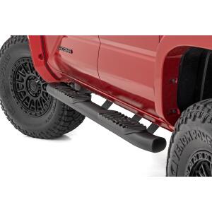 Oval Nerf Step Double Cab Black Toyota Tacoma 2WD/4WD (2024-2026)