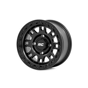 Rough Country 82 Series Wheel UTV Semi Gloss Black 15x7 5x4.5 +10mm