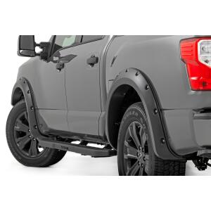 Pocket Fender Flares KH3 Super Black Nissan Titan 2WD/4WD (2017-2024)