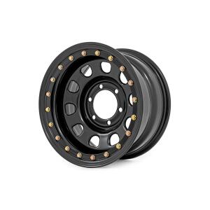 Steel Simulated Bead Lock Wheel Black 17x9 5x5 3.30 Bore -12 Steel Simulated Bead Lock Wheel Black 17x9 5x5 3.30 Bore -12