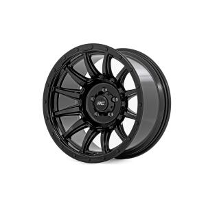 Rough Country 90 Series Wheel One-Piece Gloss Black 20x10 6x5.5 -19mm
