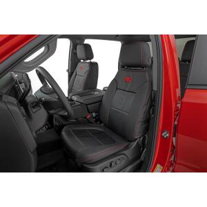 Leather Seat Covers FR Bucket RR 60/40 Chevy/GMC Sierra 1500 (19-26)/Silverado 1500 (19-26)