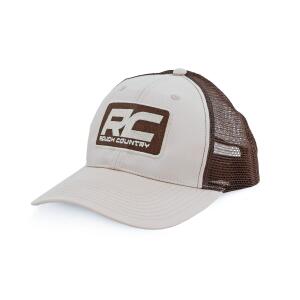 Rough Country Hat Brown Mesh Rough Country Patch Khaki -MC6901