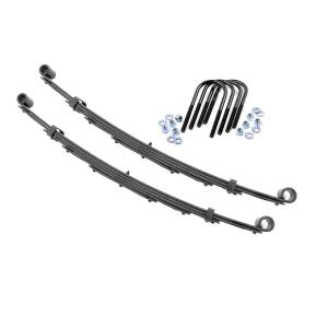 Front Leaf Springs 4" Lift Pair Chevy/GMC C10/K10 C15/K15 Truck/Half-Ton Suburban (69-72)