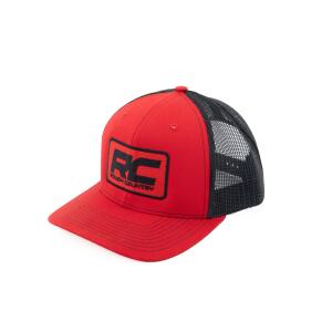 Rough Country Hat Black Mesh Rough Country Patch Black/Red - Richardson 112