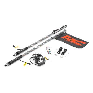 Whip Mount 4' Multl-Color LED Whip Pair Can-AM Defender/Segway