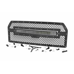 Mesh Grille 30" Dual Row LED Black Amber DRL Ford F-150 15-17