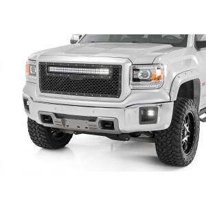 Mesh Grille 30" Dual Row LED Black GMC Sierra 1500 2WD/4WD 2014-2015