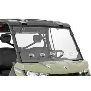 Vented Full Windshield Scratch Resistant Can-Am Defender HD 5/HD 8/HD 9/HD 10