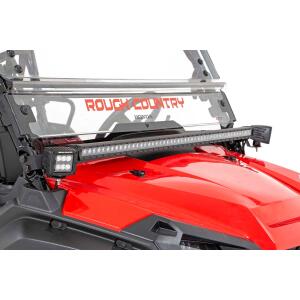 LED Light Kit Cage Mount 2" Black Pair Honda Pioneer 1000