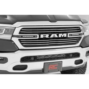 Dual 6in LED Grille Kit Black Slimline Ram 1500 2WD/4WD 2019-2024