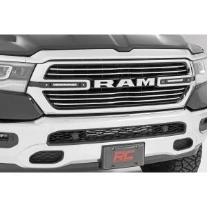 Dual 6in LED Grille Kit Chrome Slimline Ram 1500 2WD/4WD 2019-2024